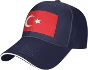 [SSIULUS] Flag of Turkey Casquette Cap Hats,Trucker,Baseball Cap with Snapback,Perfect for Summer,Golf