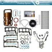 Fits 2002-03 Jeep Liberty 3.7 Full Gasket Set Bolts Timing Chain Kit Water Pump