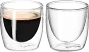 Café Double Wall Borosilicate Glass, Set of 2, 100 ml
