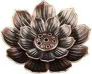 Backflow Incense Dish Zinc Alloy Fragrant Stick Holder Coil Lotus Censer Bronze/Copper Fragrant Plate Practical