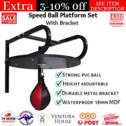 Speedball with Platform Speed Ball Ceiling Swivel Boxing Bag Set MMA Training
