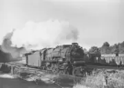 Pennsylvania Railroad 6715 steam engine Tyrone Pennsylvania Train Old Photo