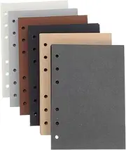 Gogogmee 300 Sheets Blank Paper Refills for 6-ring Binders Planner Inserts Binder Journals Unlined Pages