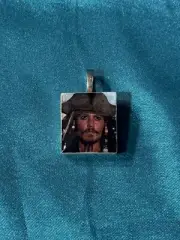 Handmade Necklace Pendant - Johnny Depp (Pirates of the Caribbean)