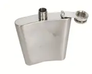 TECHTONGDA 1 PC Portable 190ml/7oz Alcohol Pocket Flask with Funnel Brand New