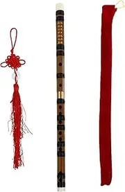 LALADEFIEE 1 Set Premium Bamboo Flute for Beginners Portable Chinese Instrument with Smooth Surface present for Music Enthusiasts Includes Carry Bag for