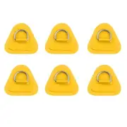 6PCS D-Ring Patch for Inflatable Boat Kayak Dinghy SUP, D-Ring PVC Patch5251