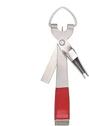 Fishing Rope Clipper, Fishing Clipper with Retractor | Fishing Equipment Stainless Steel - Non-Slip Pliers and Hook Remover, 4" Fly Tying and Hunting Products