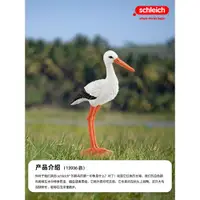 在飛比找ETMall東森購物網優惠-思樂schleich鸛鳥13936 飛禽仿真野生動物模型兒童