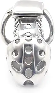 BDSM Penis Cage Stainless Steel Chastity Belt For Men Chastity Cage Cock Cage Chastity Cage With Catheter Penis Plug BDSM Restraints Bondage Penis Cage Sex Toys For Men(S,40MM)