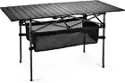 Sanny Outdoor Folding Portable Picnic Camping Table, Aluminum Roll-Up Table with