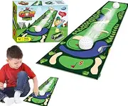 Tabletop Curling Game - Small Tabletop Golf Game - Indoor Small Desktop Golf Game, Educational Table Bowling Game for Kids and Adults