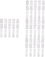 HOMSFOU 8 Sets Large House Numbers for outside Mailbox Number Stickers Adhesive Backing