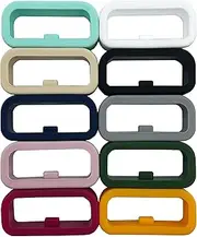 18MM Watchband Fastener Rings Replacement for Garmin Vivoactive 4S/ Vivomove 3S/ Garmin Forerunner 255s/ 255s Music/Forerunner 265S/ Garmin Venu 2S Silicone Band Keeper Retainer Holder Loop