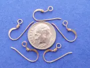 8 Gold Filled French Hook Ear Wires With Coil