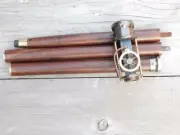 Working Steam Engine Model Wooden Walking Cane & Stick Amazing HALLOWEEN GIFT