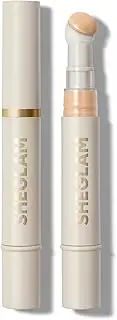 SHEGLAM Complexion Boost Concealer Sponge-Head Applicator Matte Liquid Concealer Long Lasting Brightening Color Corrector Weightless All-Day Long Lasting Hydrating Concealer-Fair