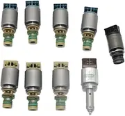 845RE 9pcs Transmission Valve Body Control Solenoid Kit Compatible for Chrysler 3.6L Pentastar V6 Compatible for Dodge
