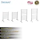 Decaura Free standing Electric Heated Towel Rail 6/8 Rungs 304 Stainless Steel