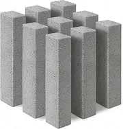 9-Pack Pumice Stone Scouring Stick for Toilet Bowl Cleaning - Heavy Duty Limescale, Hard Water Rings, Rust & Calcium Buildup Remover for Bath, Pool, Tile, Kitchen Sink, Grill, Tub