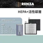 【RENZA】適用 HITACHI 日立 RD-22FJ RD-18FJ RD-14FJ RD-FJ系列 清淨型除濕機(HEPA濾網+活性碳濾網 濾芯)