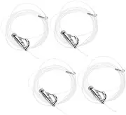 4 Sets Picture Hanger Picture Hanging Tool Picture Hanging Kit Gallery Wall Hanging System Mirror Hangers Gallery Rail Hooks Exhibition Hanging System Transparent Nylon
