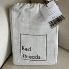 Bed Threads. 100% French Flax Linen, 2 STANDARD Pillowcases WHITE, Thread set