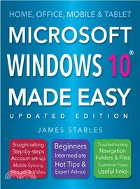 在飛比找三民網路書店優惠-Microsoft Windows 10 Made Easy