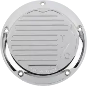 THRASHIN SUPPLY CO. Derby Cover Chrome Finned TSC-3017-3