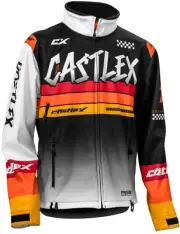 Castle X R24 Race Mens Snow Jacket White/Black/Orange