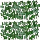 Expandable Faux Ivy Fence Screen Privacy Hedge Water Resistant Leaf Material