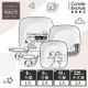 【美國康寧】CORELLE SNOOPY 環遊世界5件式餐具組(E03)
