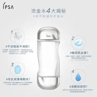 【IPSA】流金水經典濕敷組(美膚機能液200ml+化妝棉120入)