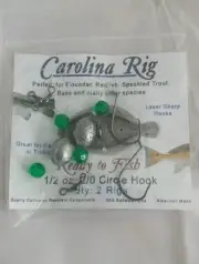 Carolina rig 10 rigs 3/4oz 2/0 circle hook fishing rig catfish flounder fish