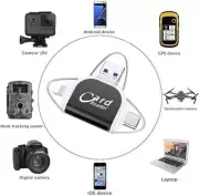 Multi-Port 4 in1 Universal Card Reader USB C Hub Multiport Adapter Plug and Play
