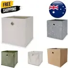 Foldable Folding Storage Cube Storage Box Bookcase Fabric Cube Toy Organiser AU