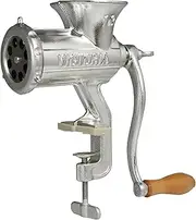 Victoria Cast-Iron Meat Grinder with a Table Clamp Mount, Manual Sausage Grinder and Meat Mincer, Number 10, Made in Colombia