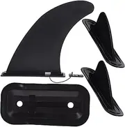 WOONEKY Surfing Kayaking 3 Pack Big Tail Fins for Paddleboard Kayak and Canoe PVC Material