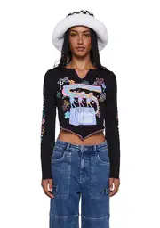 [Dolls Kill x SpongeBob] Boys Who Cry Long Sleeve Top