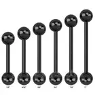 14G Anodized 316L Surgical Steel Tongue Ring & Nipple Ring Barbell