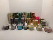 NEW 3M Scotch Expressions Washi Tape Lot of 88 Rolls MIXED VARIETY Glitter Neon