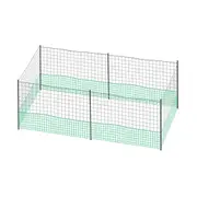 Chicken Run Coop Cage Hen House Chook Pen Fence Enclosure Mesh Net Hutch Habitat Poultry Netting Yard Farm Fencing 1200X125CM