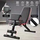 Adjustable Adjustable Weight Bench Press Squat Rack Home Gym Equip Fitness Bench