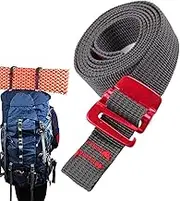Lashings with Buckles, Lashing Strap, Ratchet Straps, Climbing Stick Strap, Adjustable Hiking Straps, Car Cover Strap, Climbing Tension Belts, Travel Bag Lashing Straps, 0.79x59in Lashing