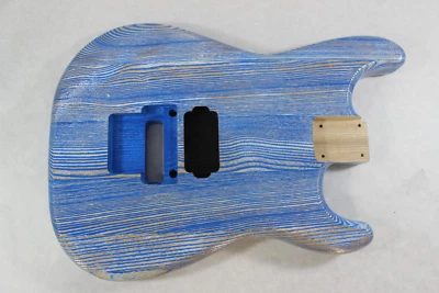 Blasted Ash Hxx guitar body - fits Fender Strat neck Floyd Rose J1477