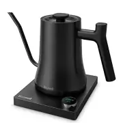 [US Direct] ECOWELL WMTS01 Gooseneck Electric Kettle, Gooseneck Kettle Electric Water Kettle Stainless Steel with Temper
