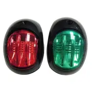 NEW Waterline LED Port And Starboard Navigation Lights Black By Anaconda