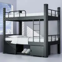 在飛比找樂天市場購物網優惠-上下鋪鐵床架雙層學生宿舍員工公寓寢室雙人床工地成人架子床高低