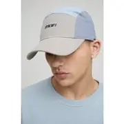 Mens Grey MAN Lightweight Nylon Panel Cap