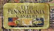 11th Pennsylvania Cavalry American Civil War themed LARGE Iron on patch
